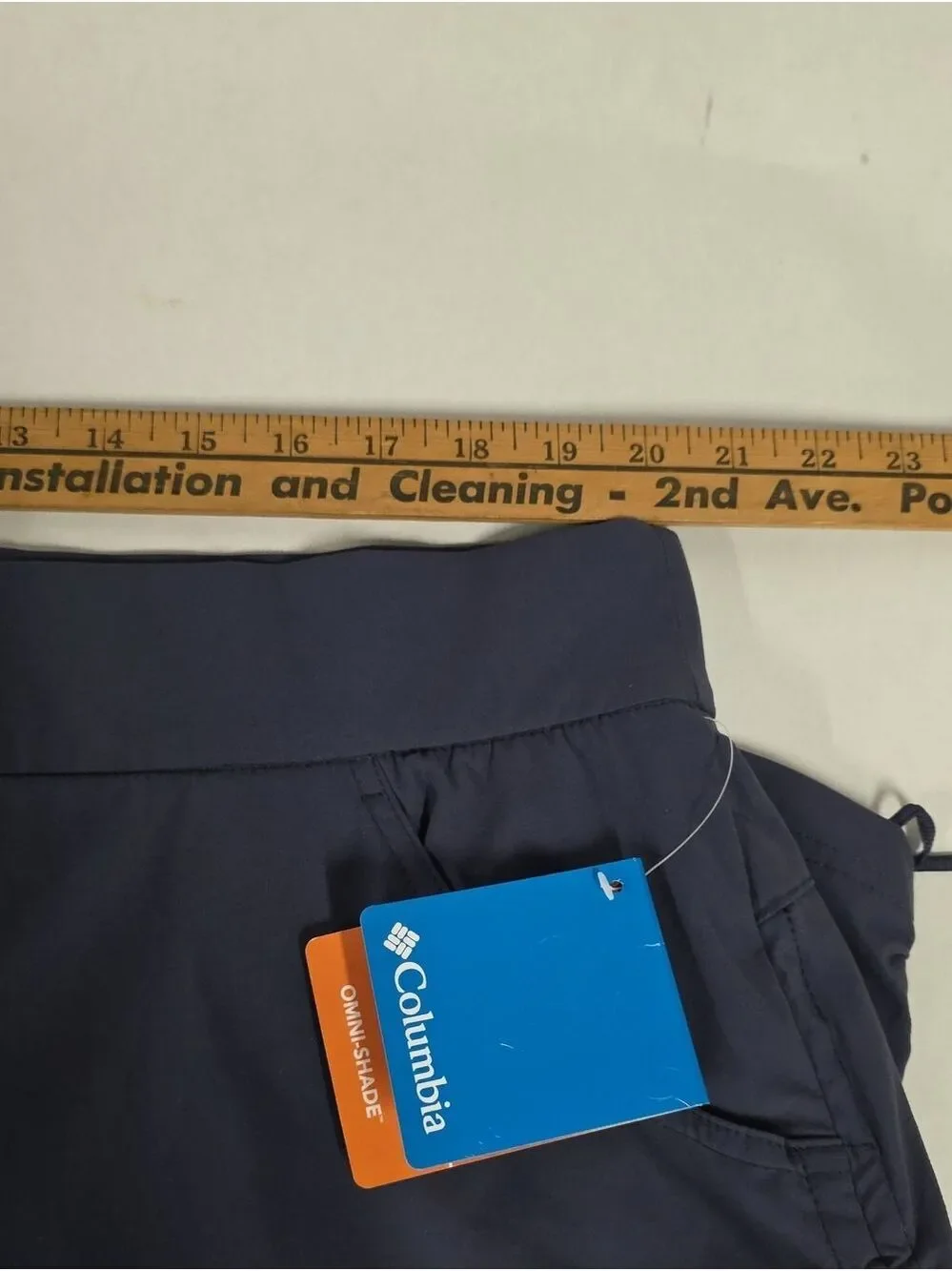 NWT Columbia Anytime Omni-Shade Navy Blue Ruched Lined Skort, Size XXL